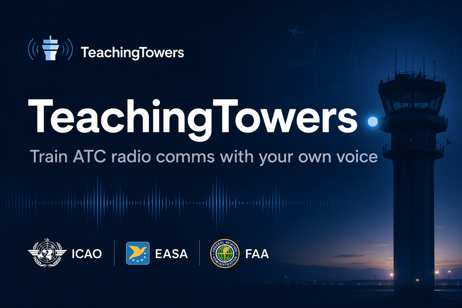 TeachingTowers — Train ATC radio comms with your own voice